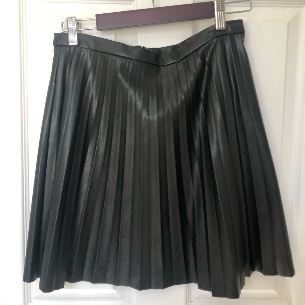 JCrew Size 4 Leather mini skirt